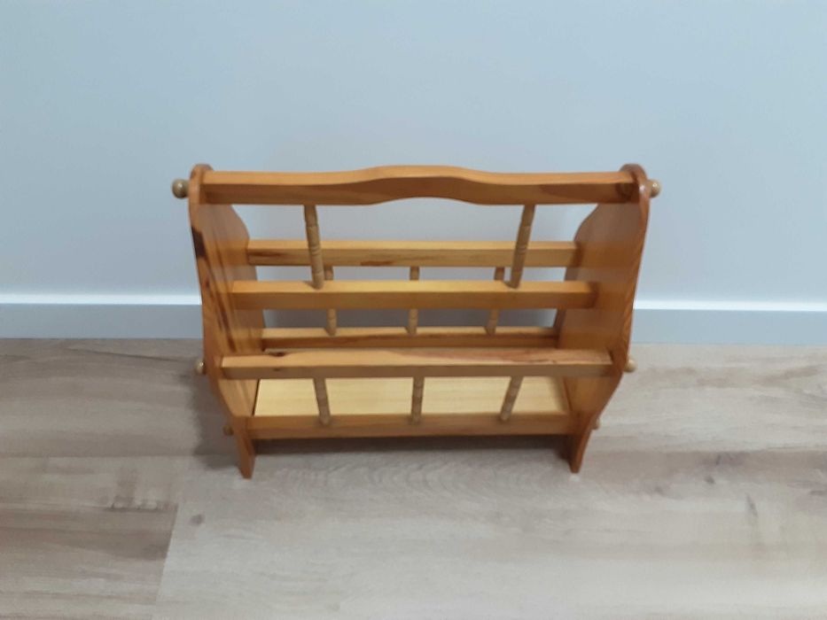 Porta-revistas/Cesto de Arrumação em Madeira