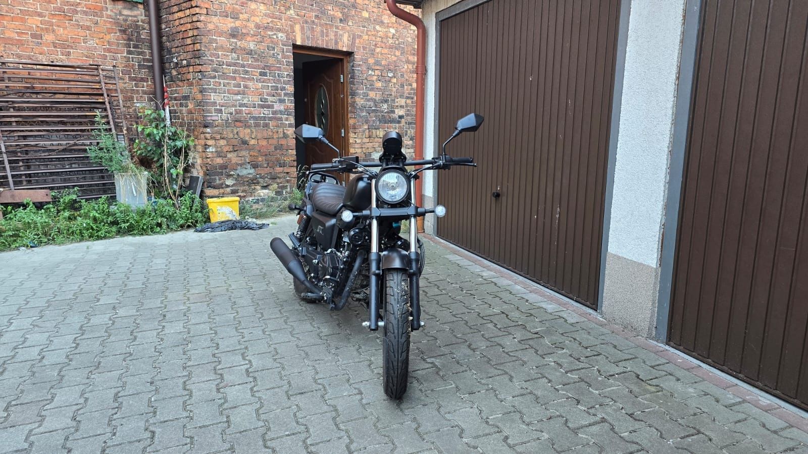 Junak m12 vintage czarny mat.