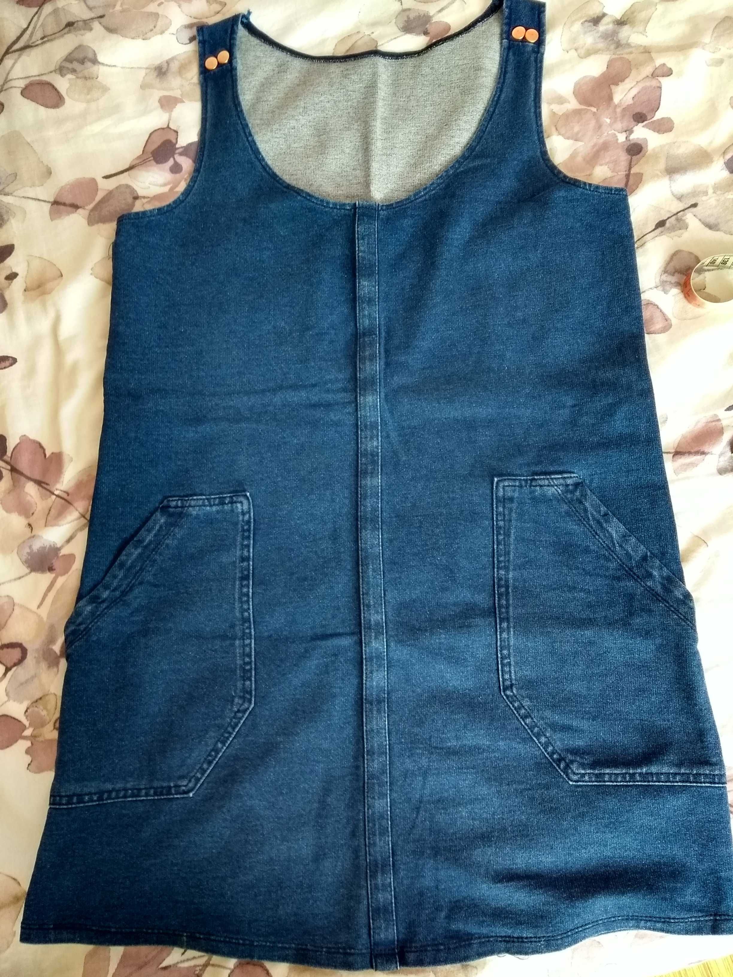 Sukienka tunika damska bawełniana. Jeans z lycrą.