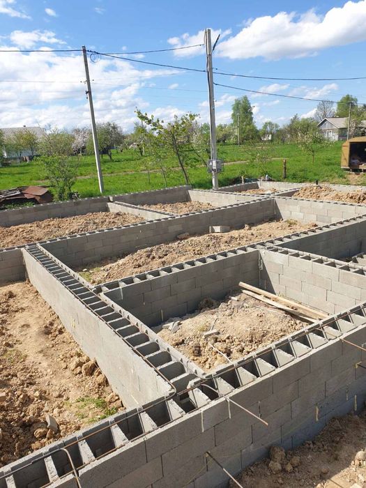 Будівельний блок, незнімаєма, незнімна,  фундамент