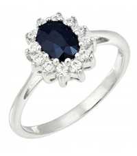 AVON Pierścionek TIA SAPPHIRE RING 10 srebrny 925