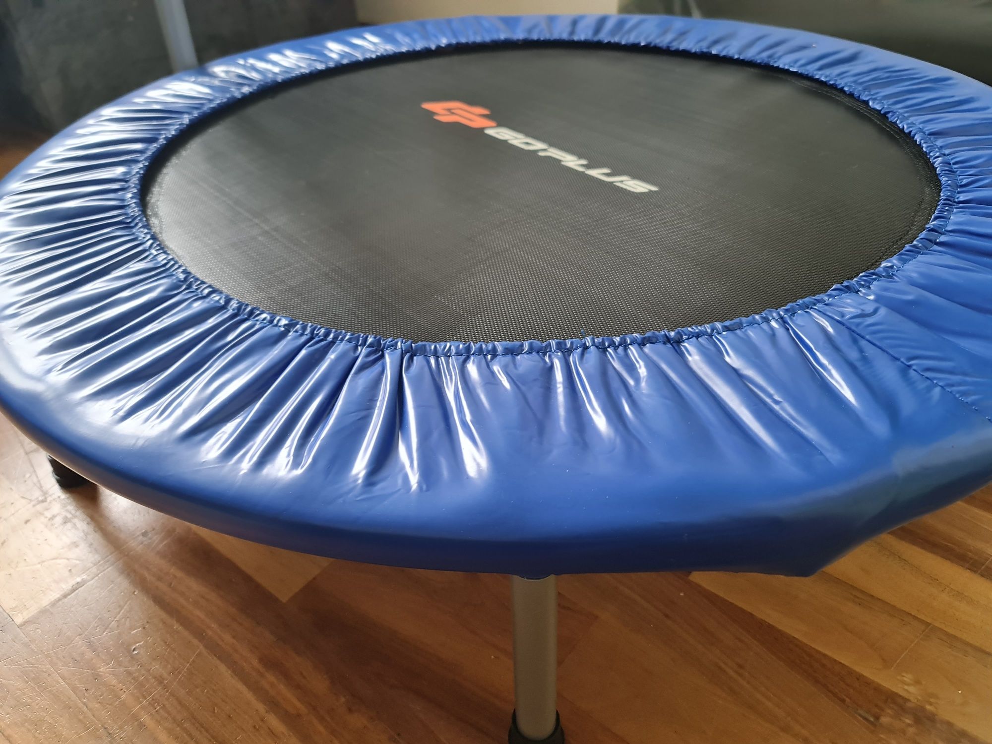 SKŁADANA (!) Trampolina fitness z poręczą 101 x 96/105/114/122 cm