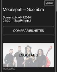 Moonspell Aveiro 2 bilhetes plateia