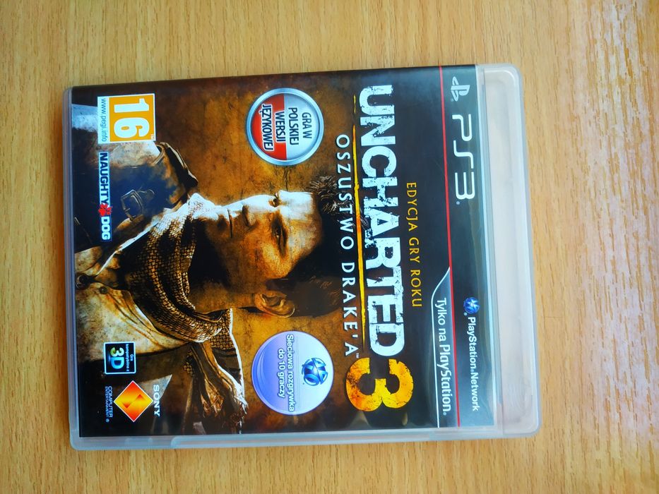 Uncharted 3 ps3, pl,#, stan bardzo dobry, wysyłka olx