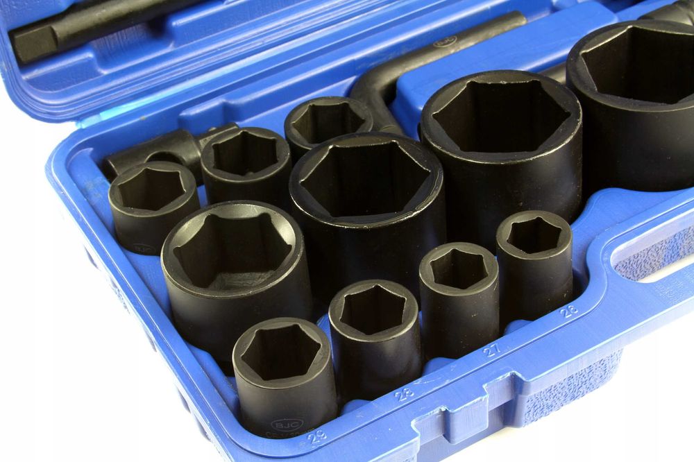 Zestaw kluczy nasadowych udarowych 3/4'' + 1", 26 elementów BJC