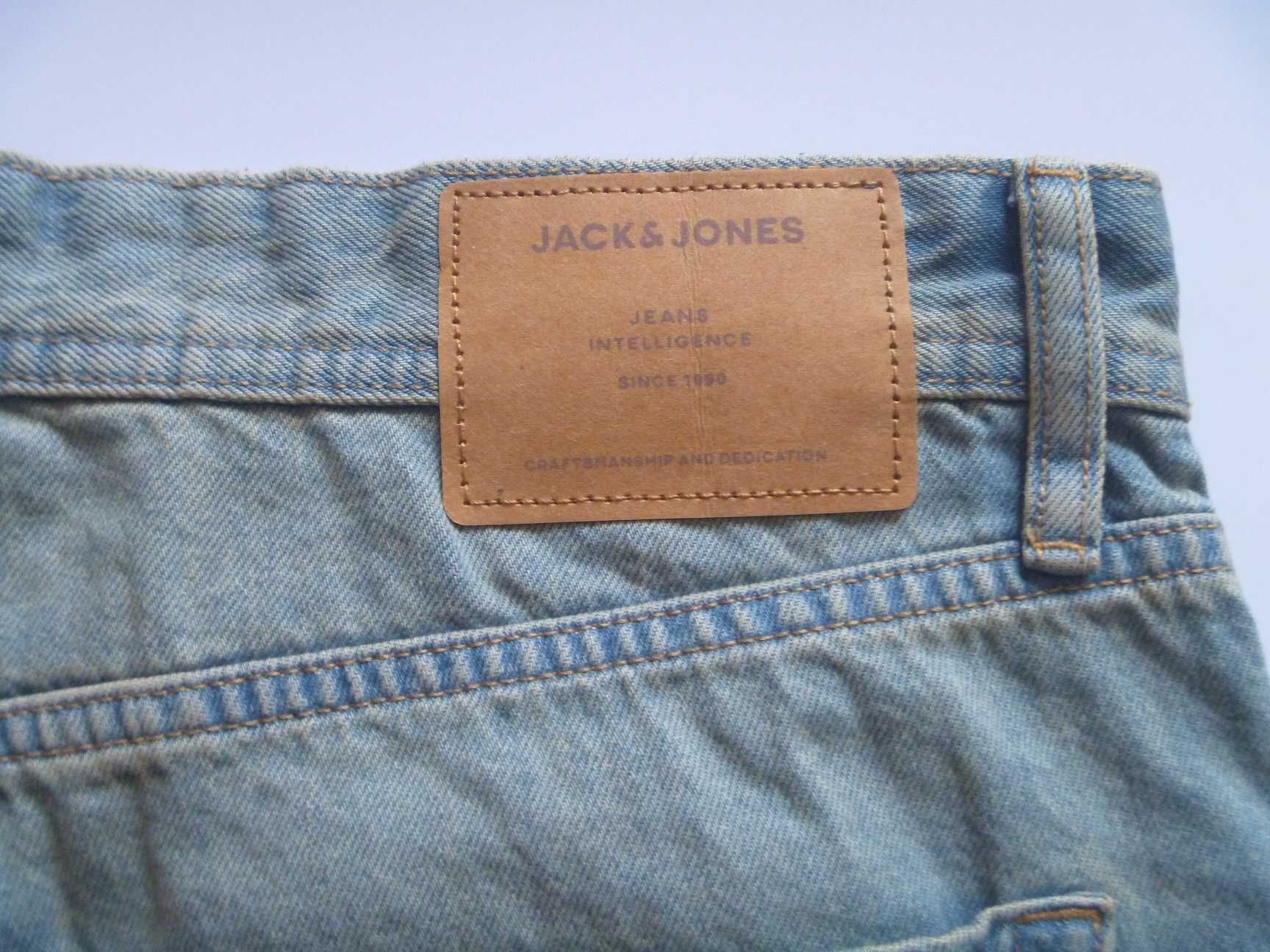Szorty Jack&Jones Baggy XL 100% Bawełna Spodenki Jeans Szerokie 38
