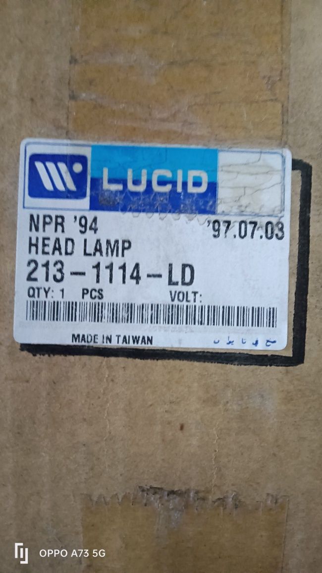 Farol Isuzu npr ótica 1995 óptica novas