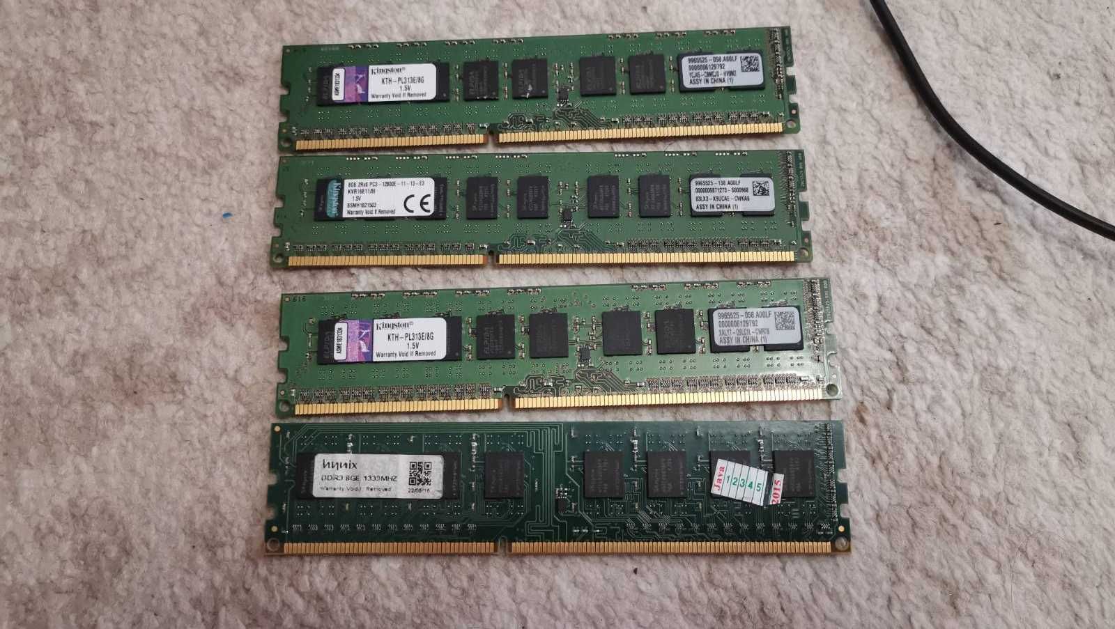 Оперативная память для ПК DDR3 8Gb 1333Mhz 1600Mhz KingstoneHynix(ECC)