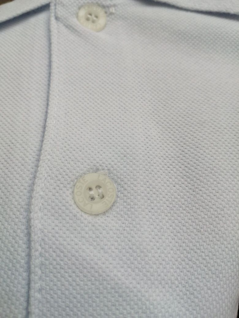 NOWA męska koszulka Lacoste t-shirt krokodyl polo bluzka biała