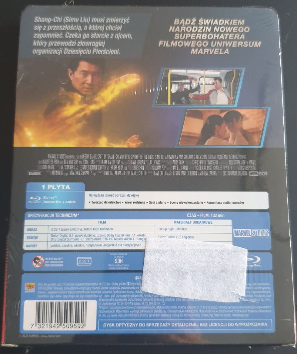 Steelbook Blu ray Shang-chi (polski dubbing i napisy) Marvel, Disney
