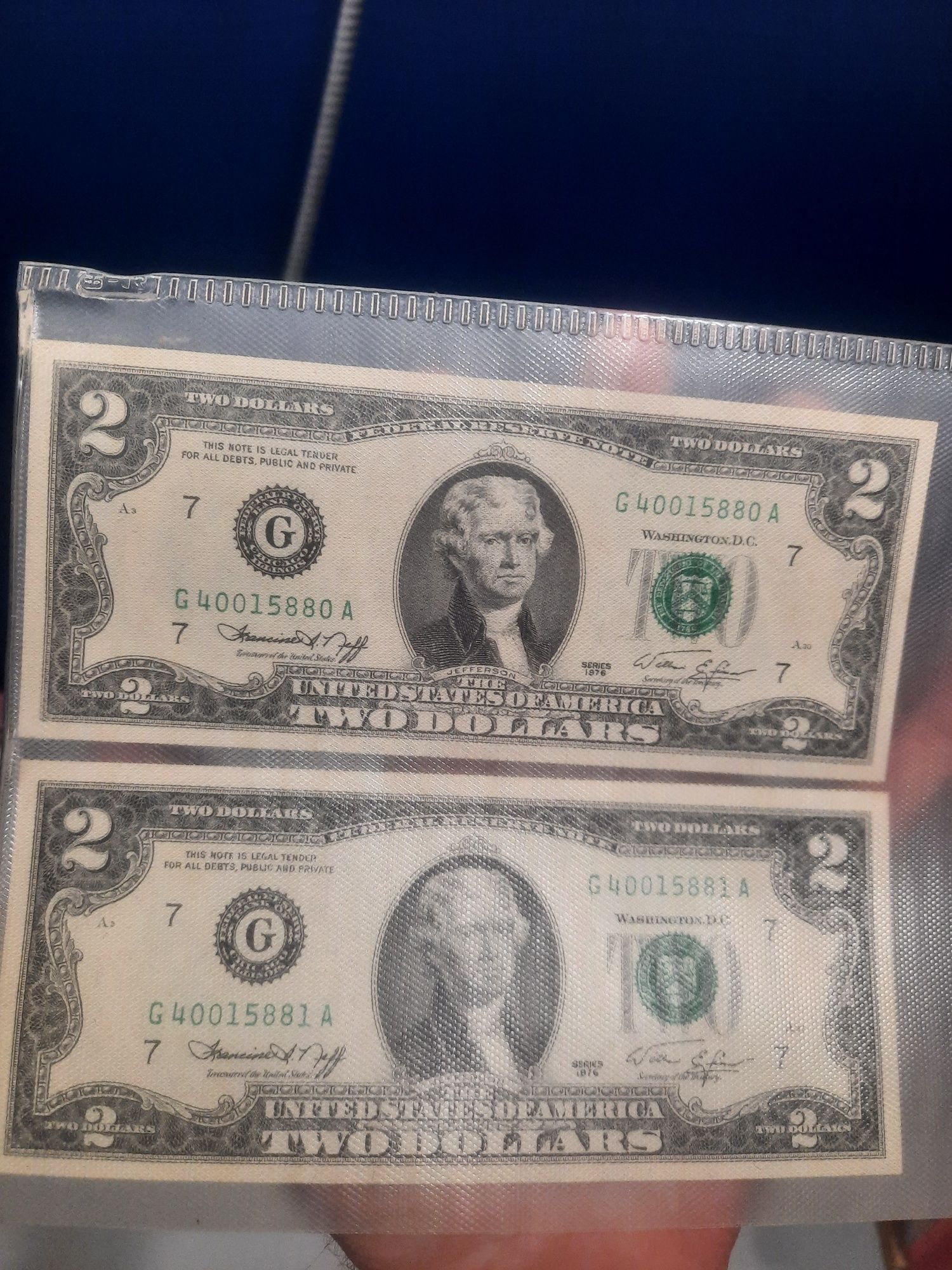 Two dollars 1976