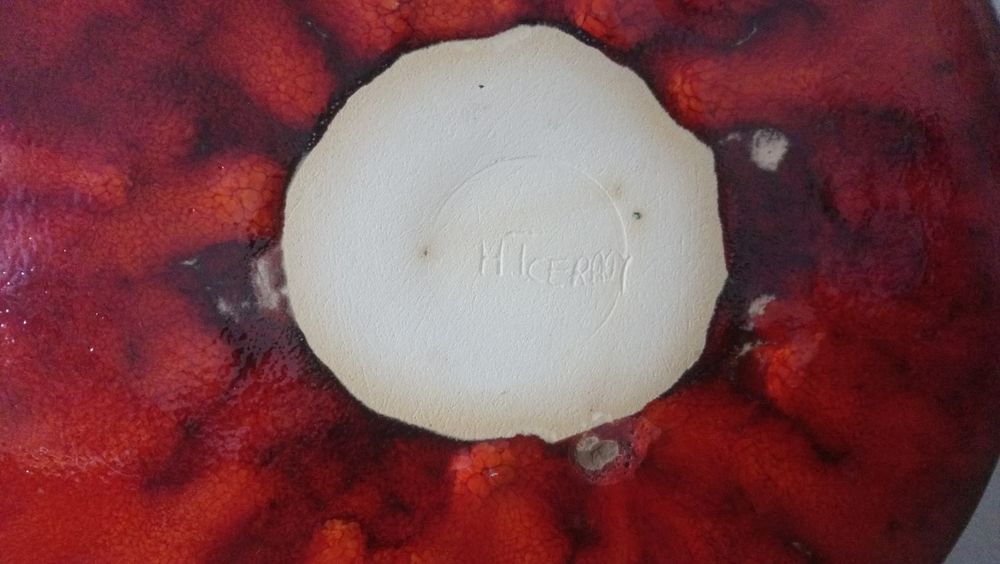 Talerz HTceram, czerwony