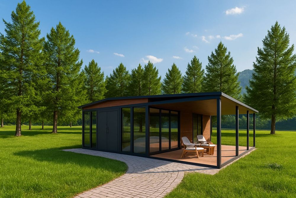 Domek modułowy letniskowy mobilny na zgłoszenie 35m2 54m2