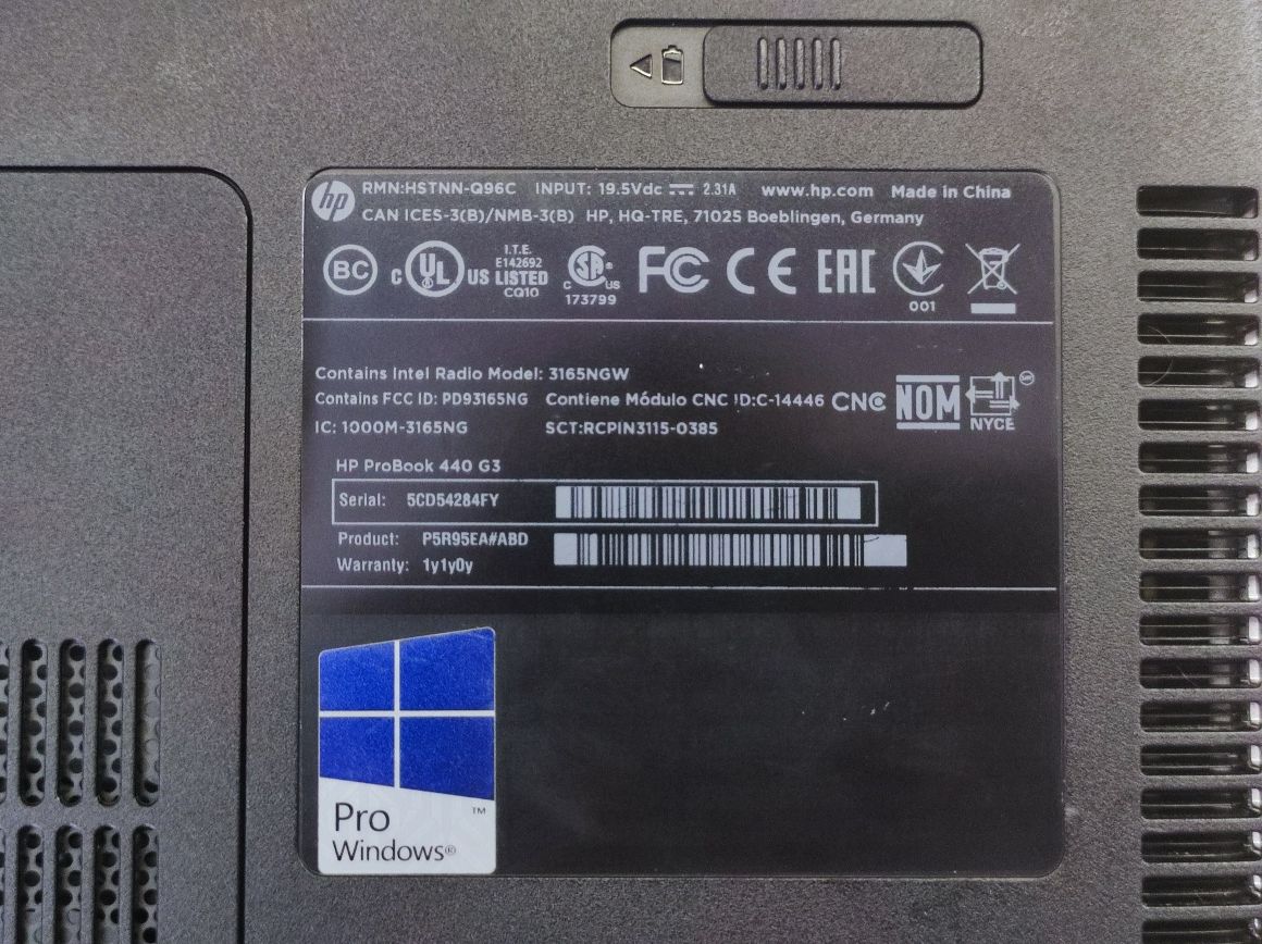 Ноутбук HP ProBook 440 G3 / i7 / Несправний/ на запчастини