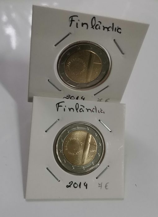 Moeda UNC comemorativa de 2€ - Finlândia 2014