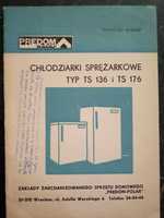 chłodziarki sprężarkowe instrukcja typ TS 136 i TS 176 instrukcja