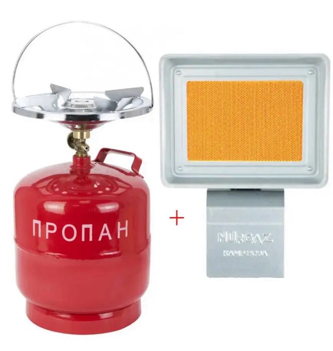 Газовий примус / портативний газовий обігрівач/Nurgaz NG-309/ пальник