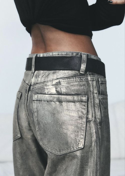 Джинси з напиленням zara 36 S