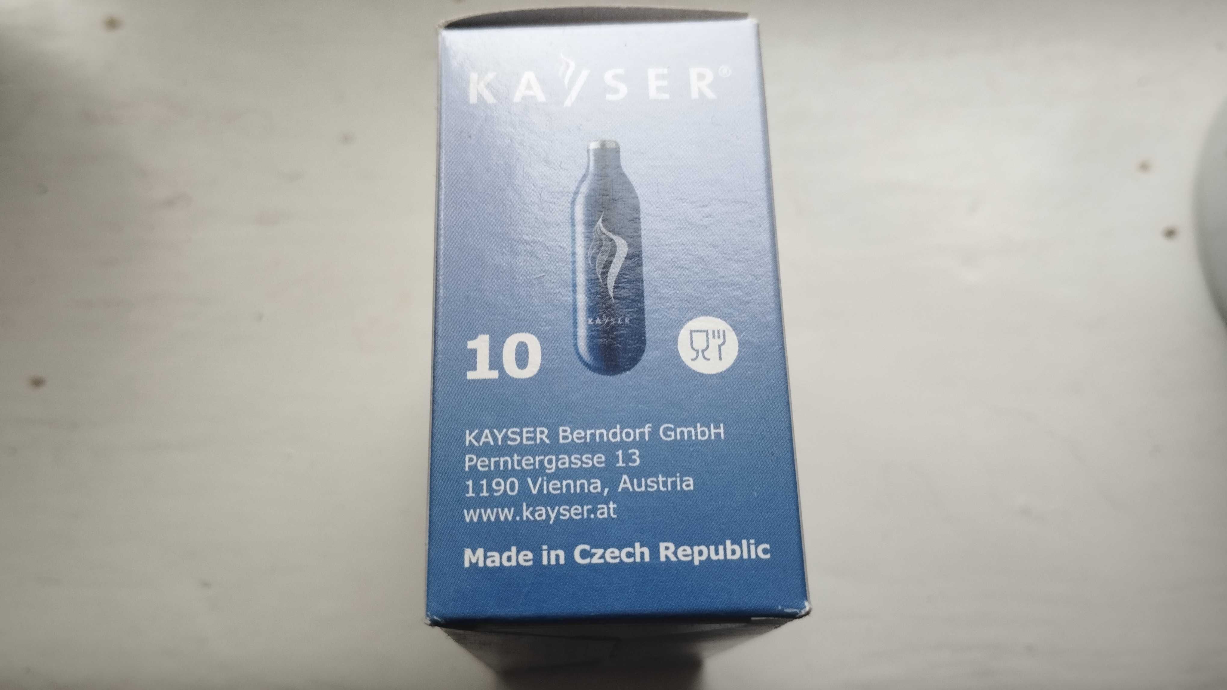 Капсули N2O для сифонів Kayser,1 уп. Нові!