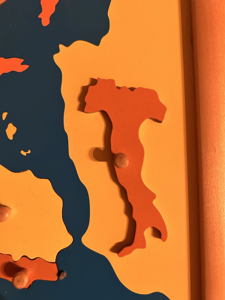 Mapa Europy pomoce Montessori
