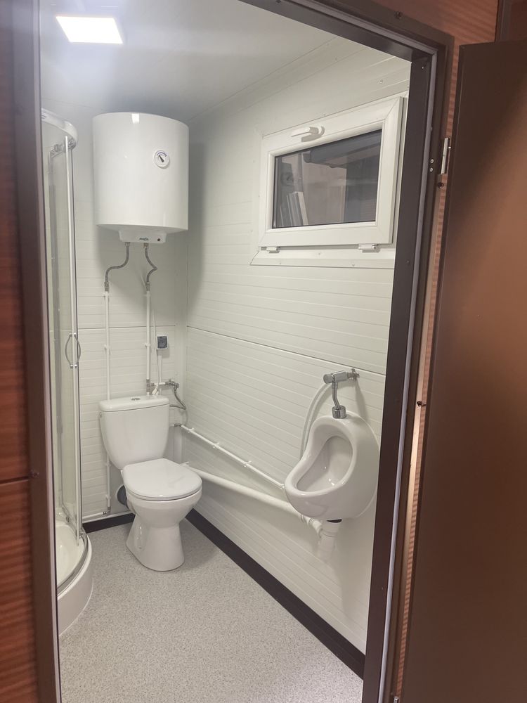 Pawilon kontener sanitarny łazienka WC prysznic natrysk budka
