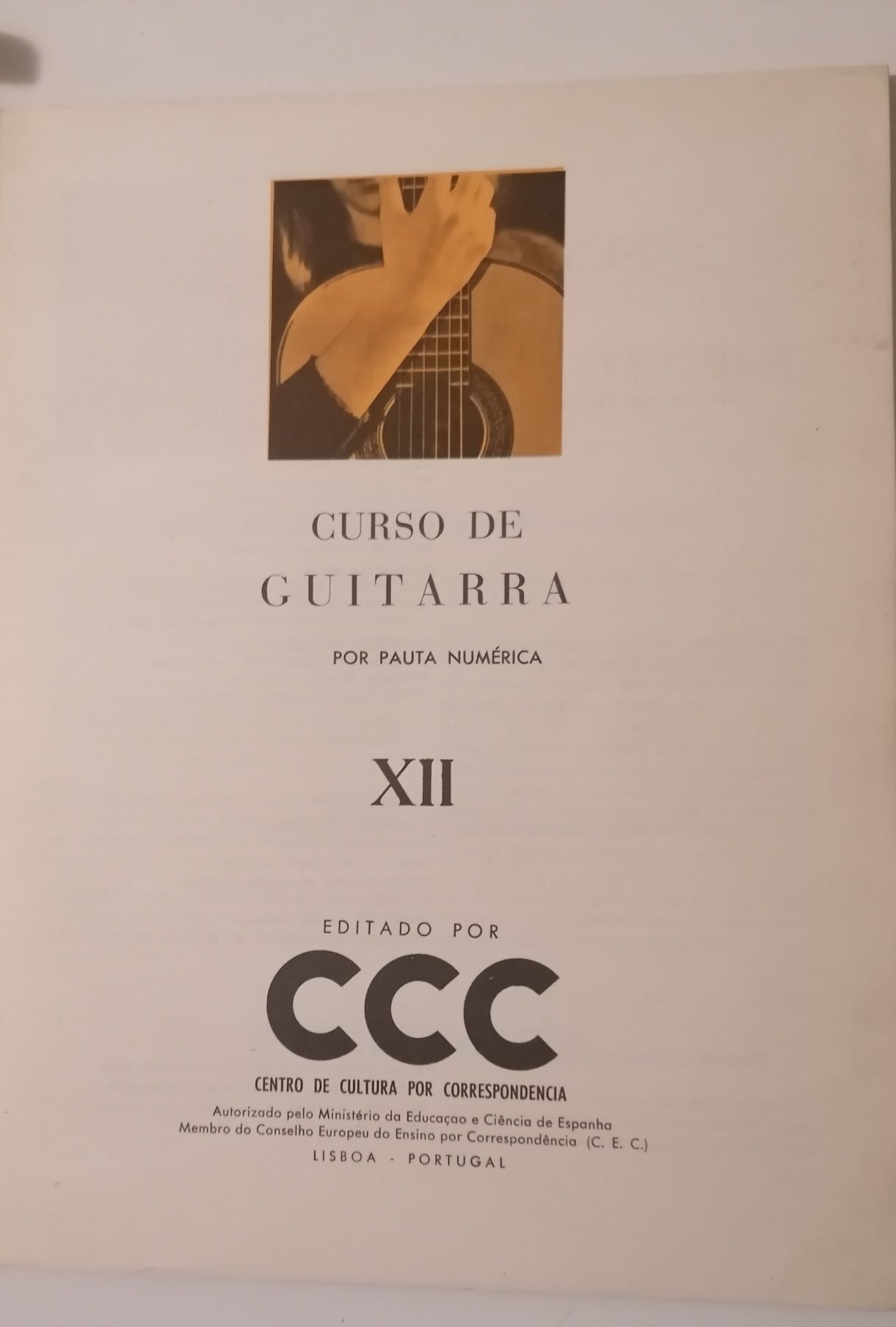 Curso de guitarra ccc 1972