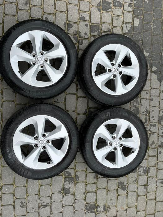 Felgi17 5*114,3 oryg Nissan Qashqai czujniki opona lato 6mm kpl