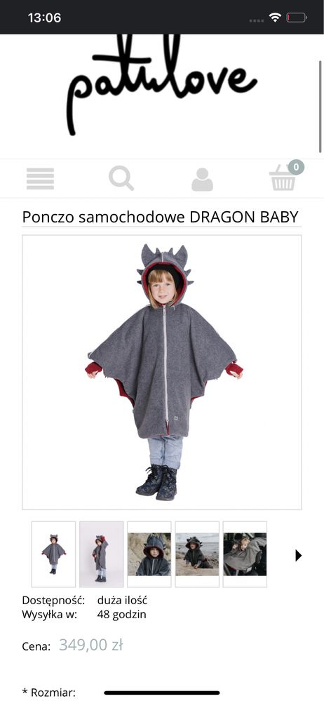 ponczo samochodowe Patulove NOWE r. L