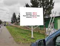 Stelaż ,Baner Reklamowy stalowy  na pojedynczej stopie