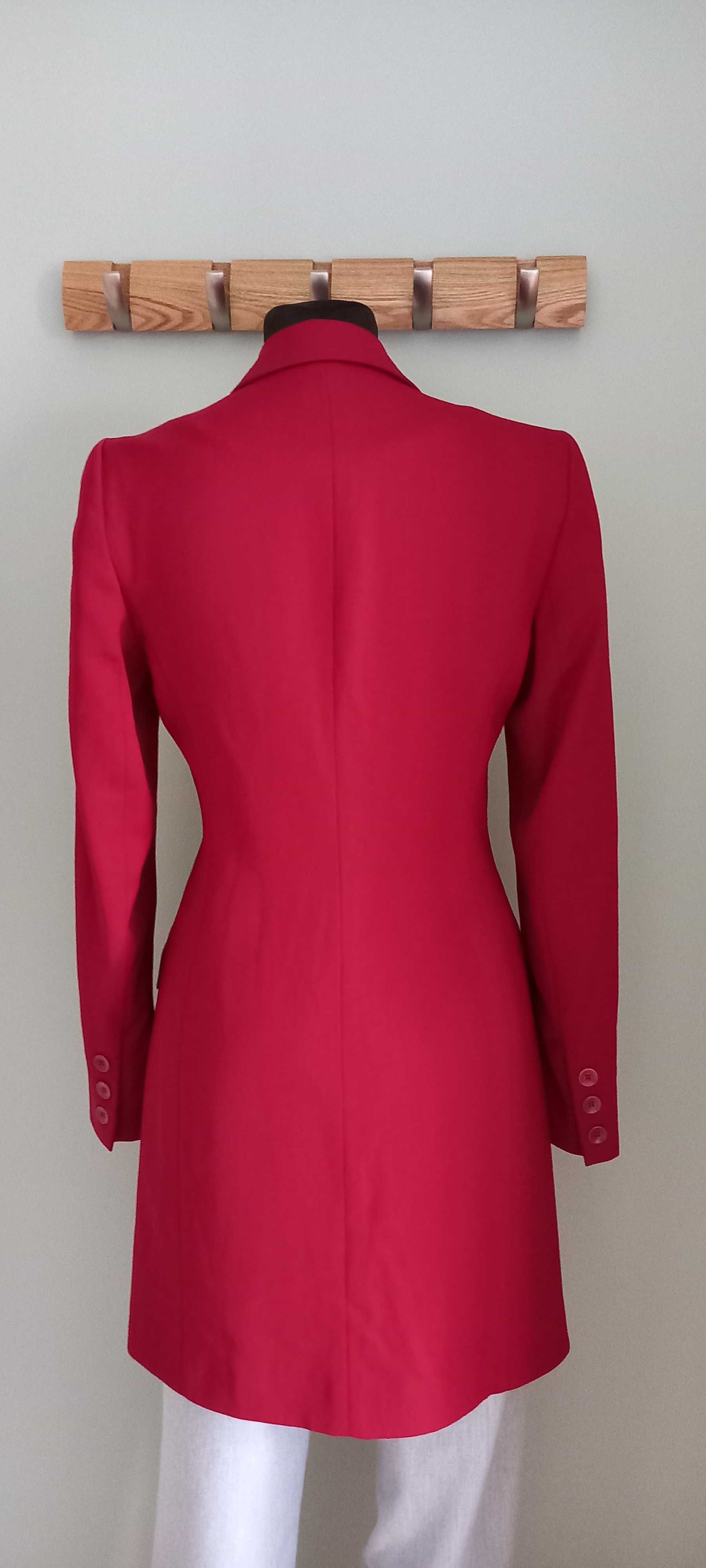 Jasper Conran 100% wełna długi żakiet marynarka r. XS / 34