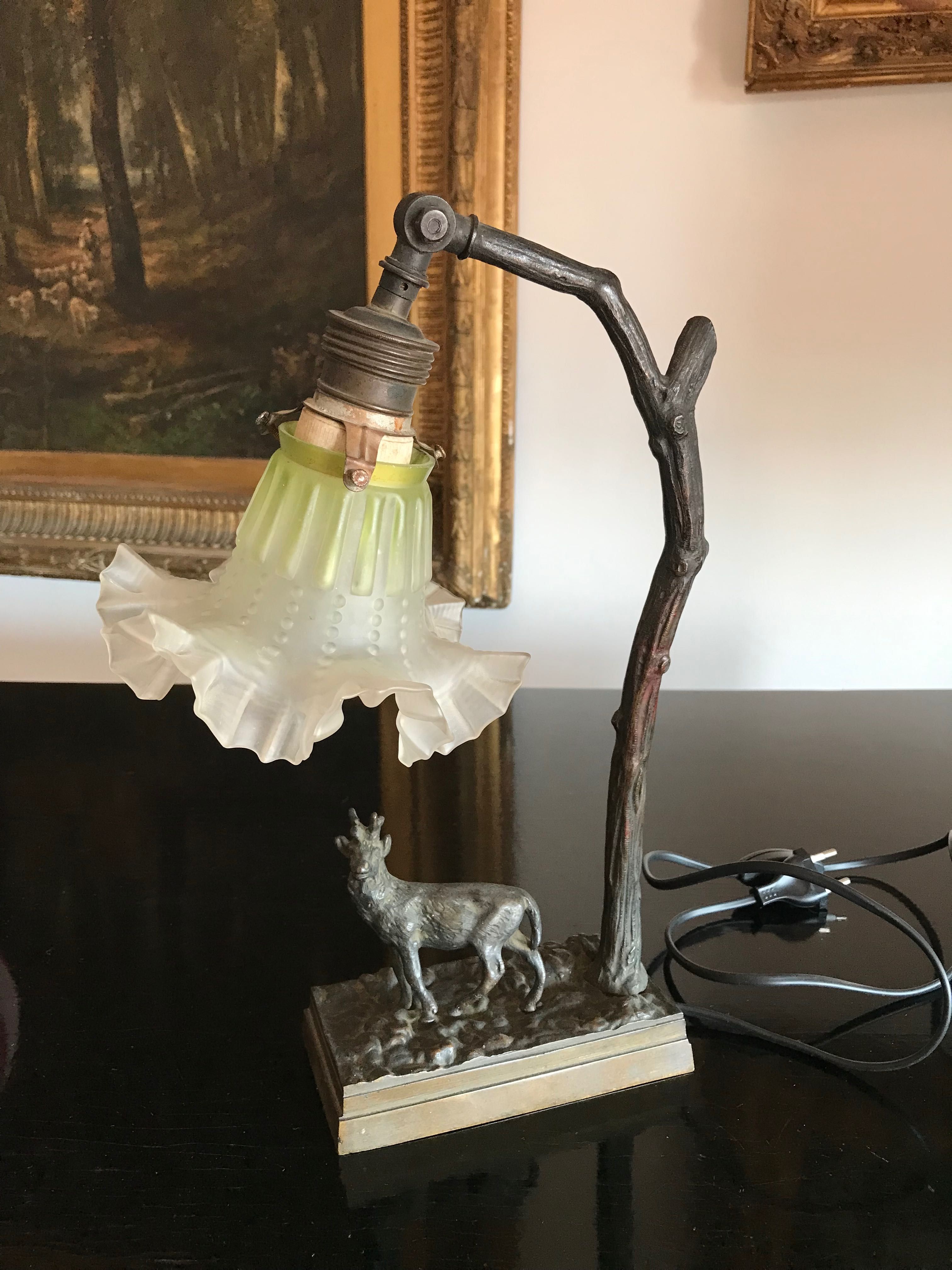 Старинная лампа Art Déco