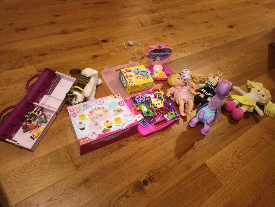 Zestaw 12 zabawek: Żółwingo, Playdoh, Fingerling Unicorn...