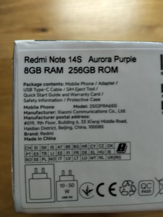 Redmi note 14s 8/256,фіолетовий,200 Мп