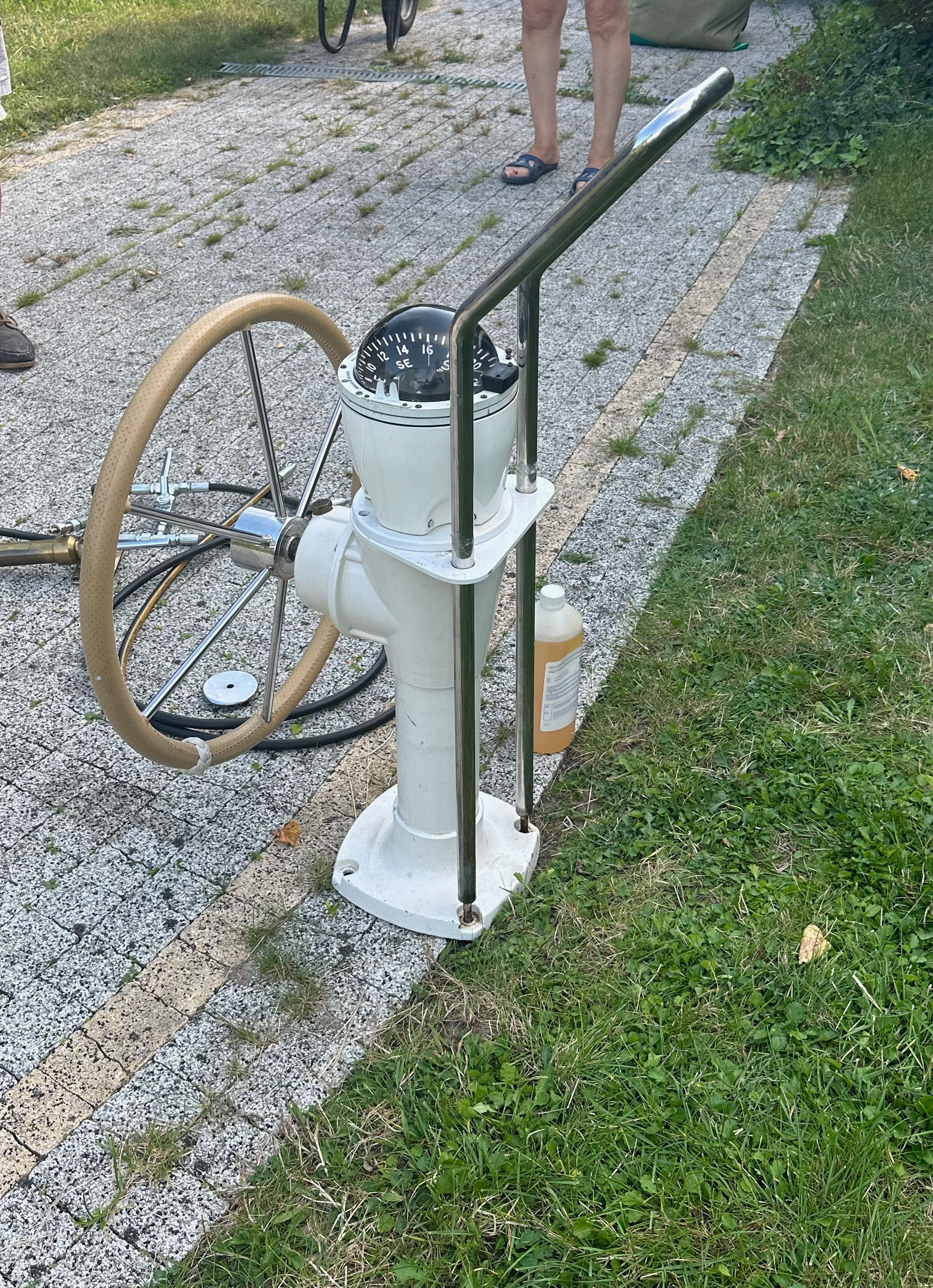 Kompletny zestaw koło sterowe do jachtu/łodzi, pompa hydrauliczna