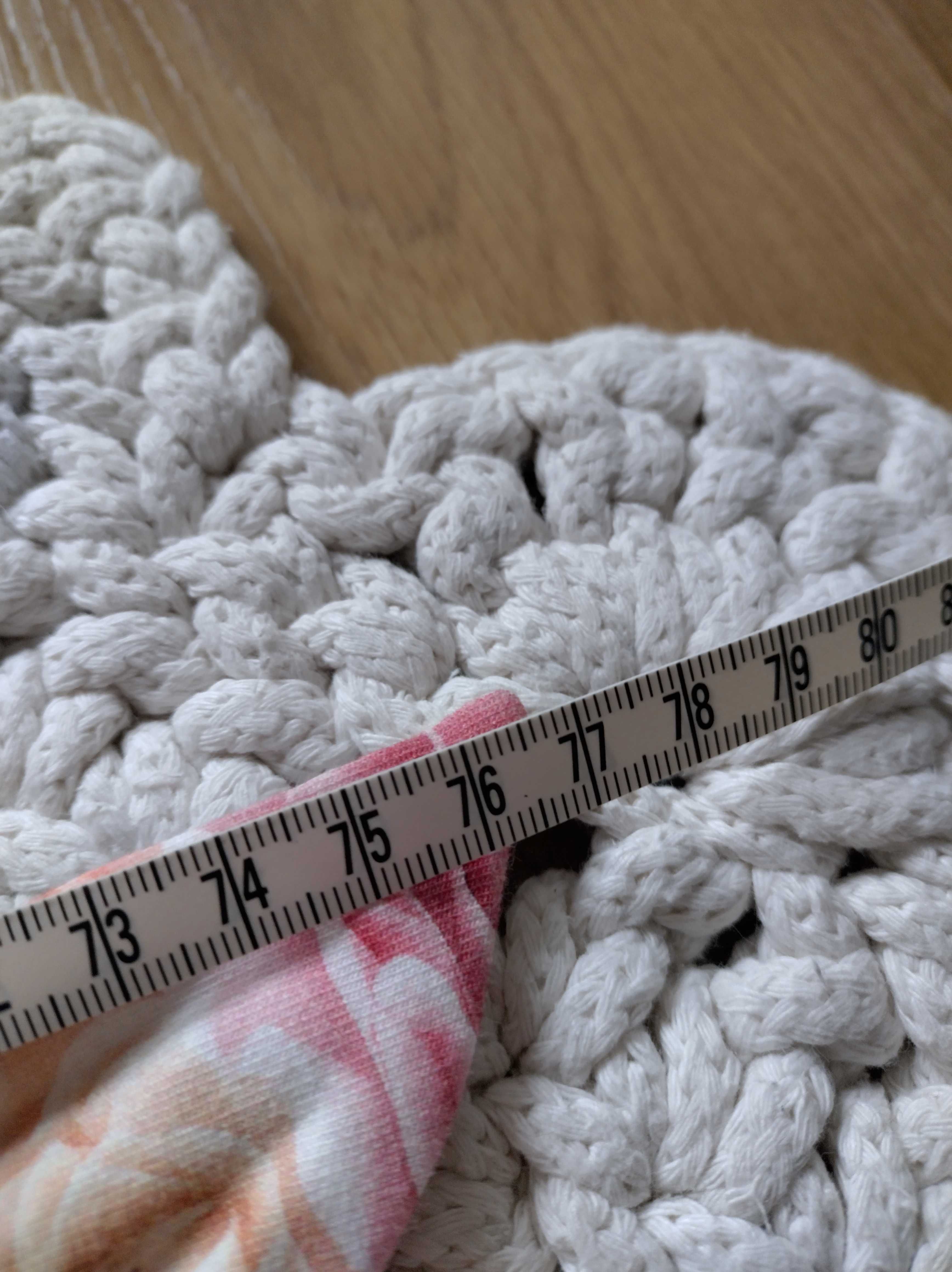 Opaska wiązana w kwiaty długość 76,5 cm gruby materiał, Piękna!