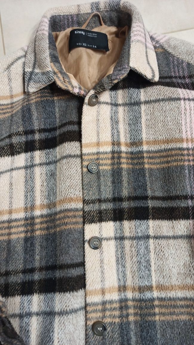 Kurtka flanelowa Sinsay Xs