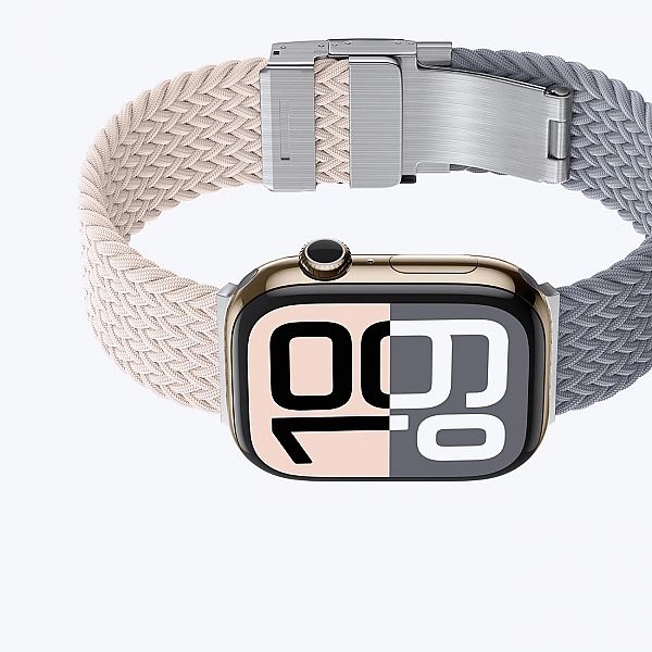 Zestaw 2 pasków AMAZINGTHING Blend Band do Apple Watch 42mm - różowo-s
