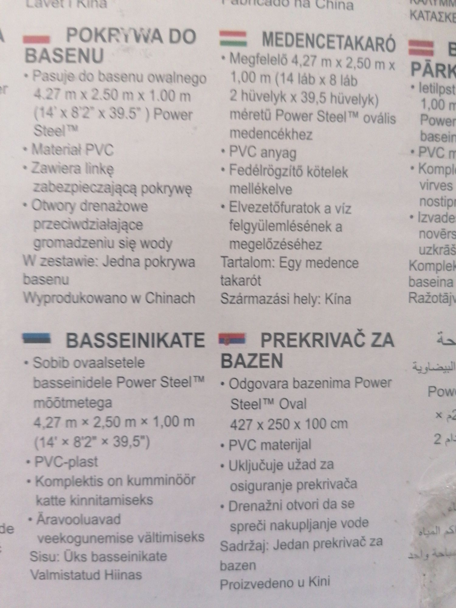 Pokrywa basenowa Bestway