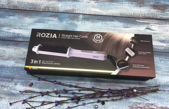 Электрорасческа утюжок плойка фен выпрямитель 3 в 1 Rozia HR-761