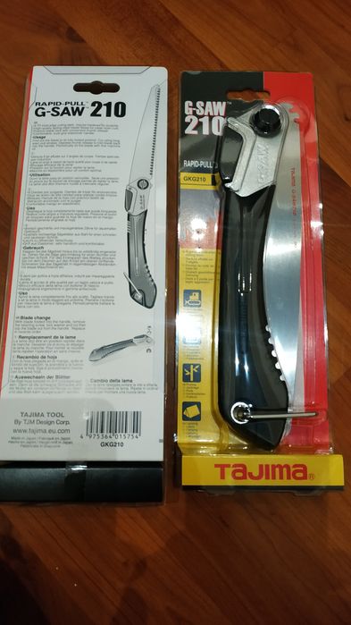 Складная пила Tajima G-SAW 210 мм и 240 мм (Япония оригинал)