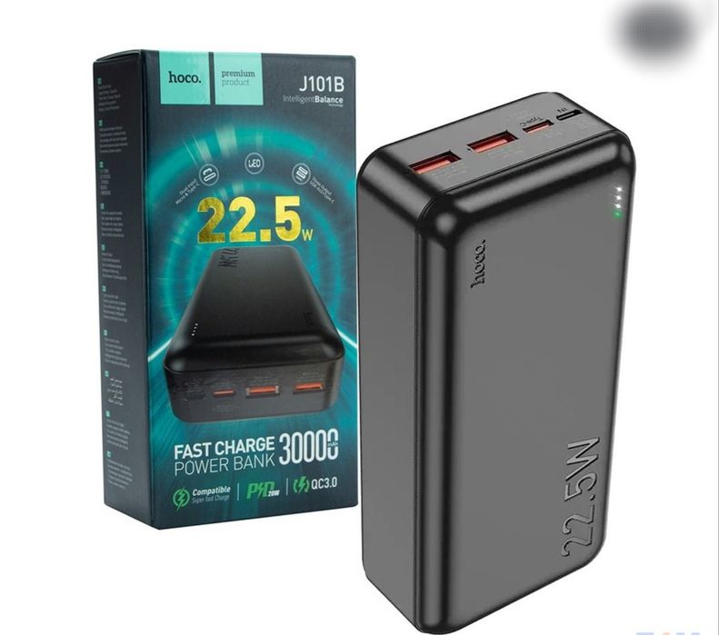 Павербанк Hoco 30000mAh(22.5w).швидка зарядка