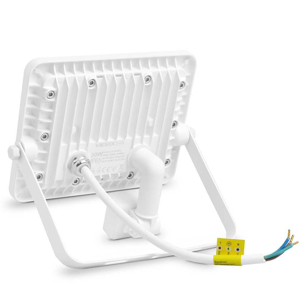 Якісний LED прожектор VIDEX F2e 30W з датчиком руху та освітленості