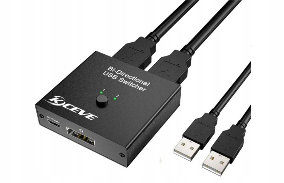 Selektor przełącznika USB 3.0 2 na 1 wyjście KCEVE