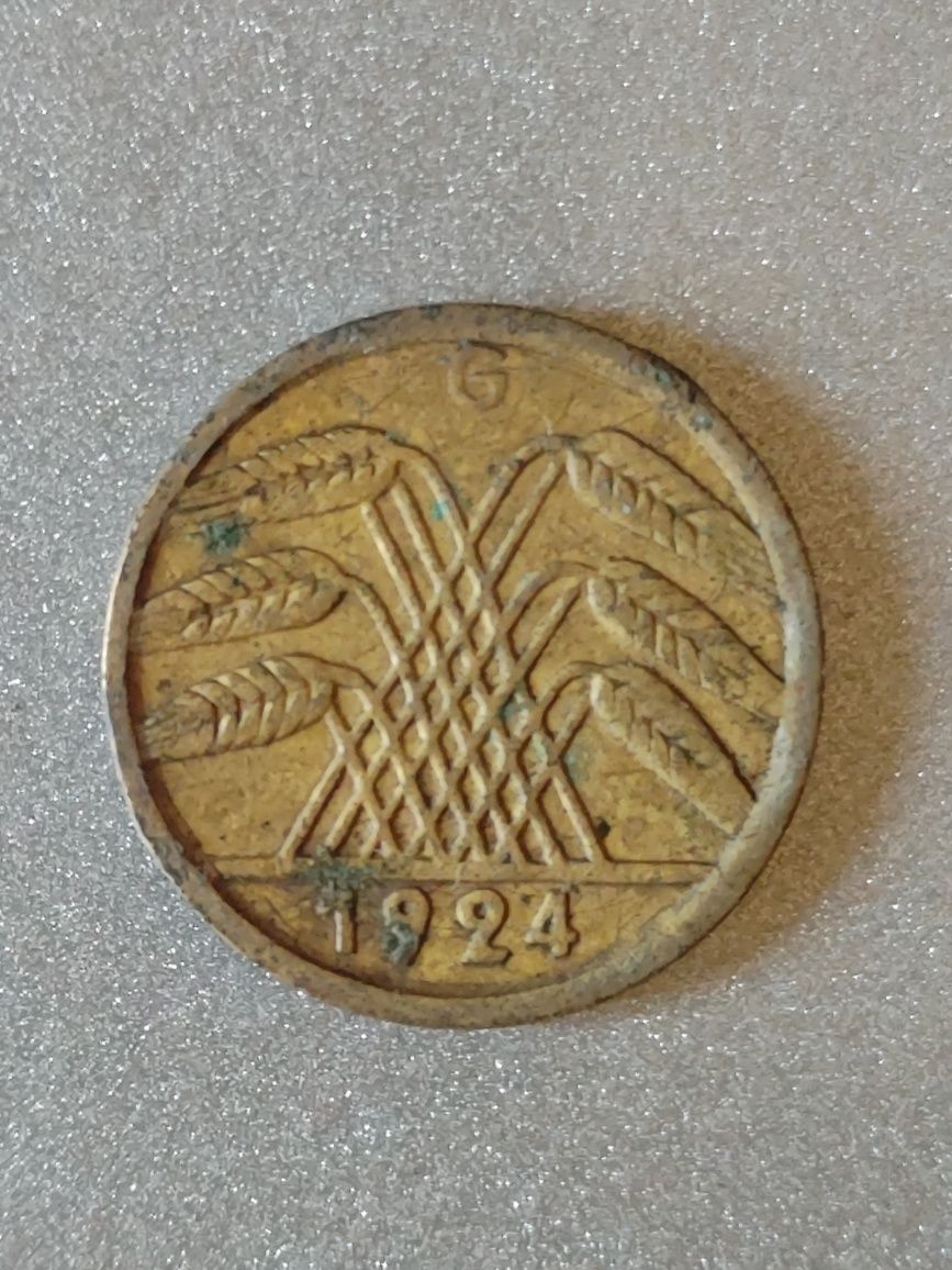 5 рейхспфеннигов 1924 года Германия