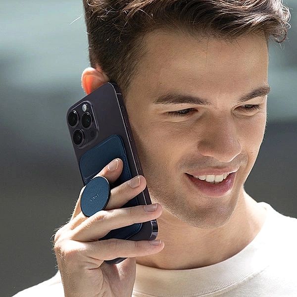 Portfel magnetyczny UNIQ Flixa MagSafe z podpórką - żółty