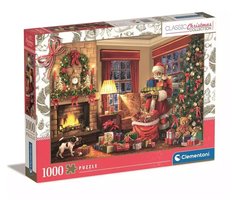 Puzzle 1000 Classic Christmas Collection. Clementoni. Nowy Produkt