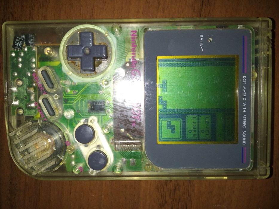 Консоль Nintendo GAME BOY DMG-01 Transparent + Картридж Tetris