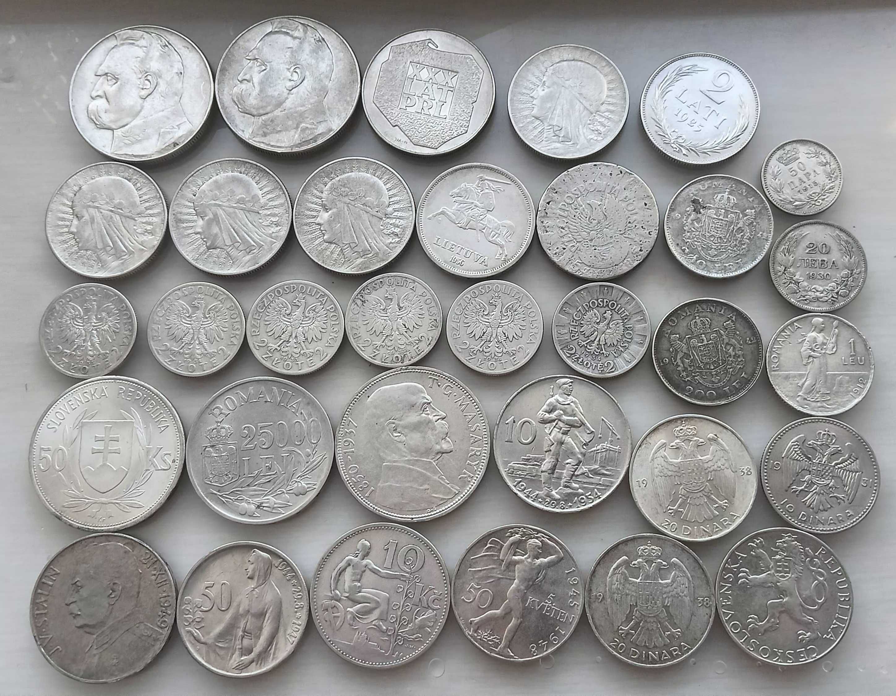 Продам серебреные монеты Восточной Европы, Польша, Румыния и другие