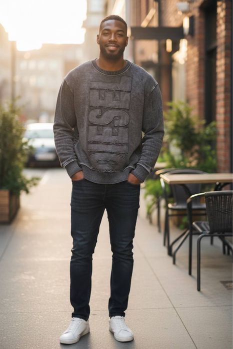 Чоловічий світшот світер оверсайс diesel