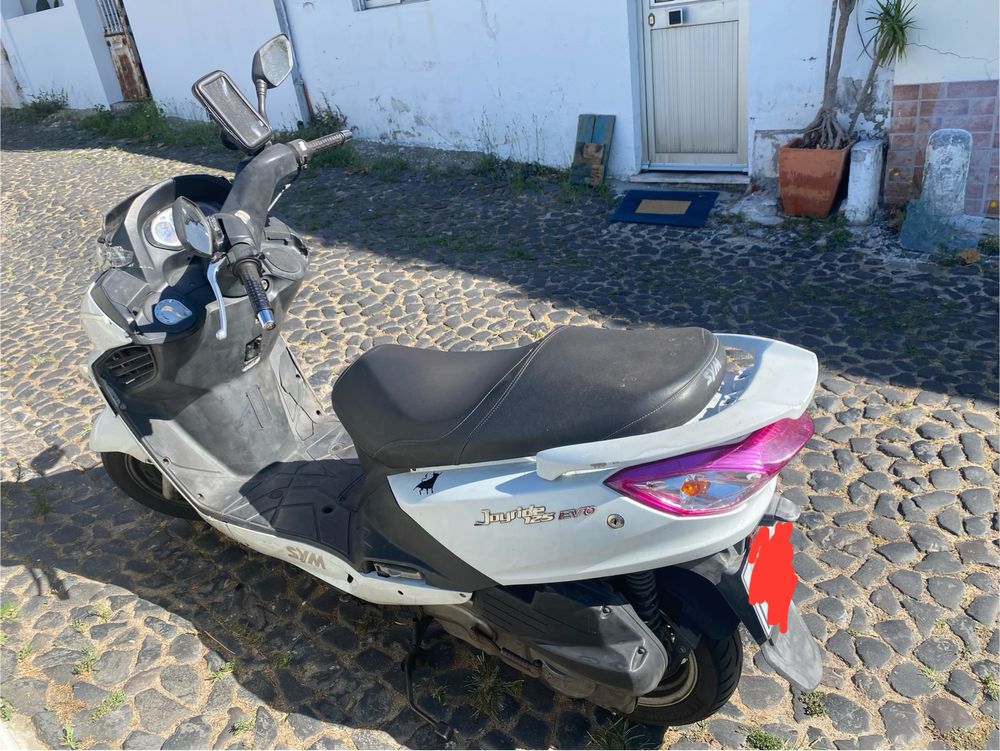 Sym joyride 125 evo com escape Full inox troco por 125 de mudancas
